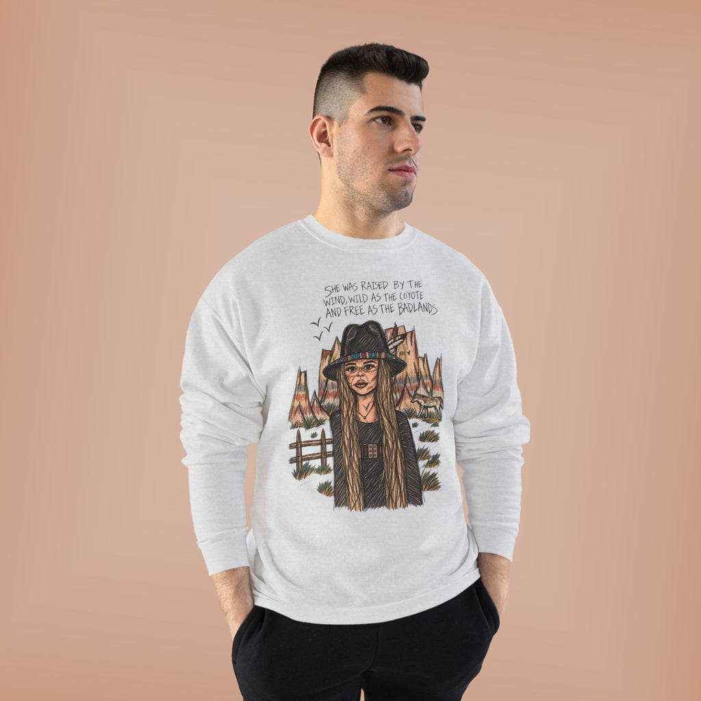She was as free as the badlands crewneck