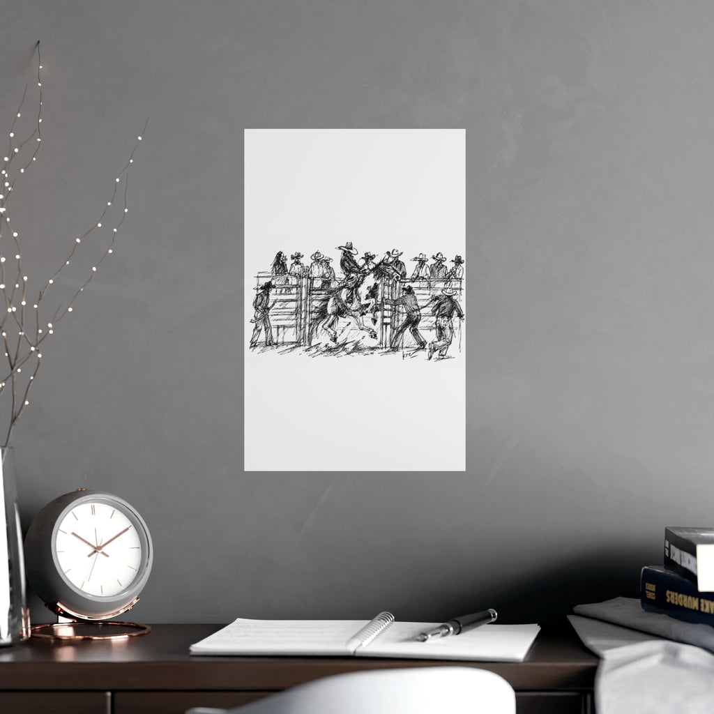 Bronc rider poster