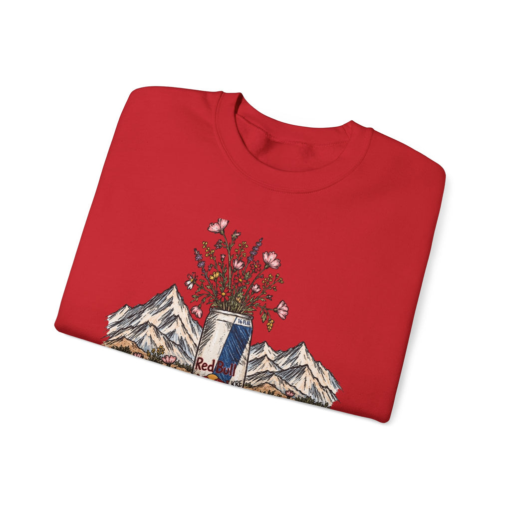 Wild flowers and wild drinks crewneck