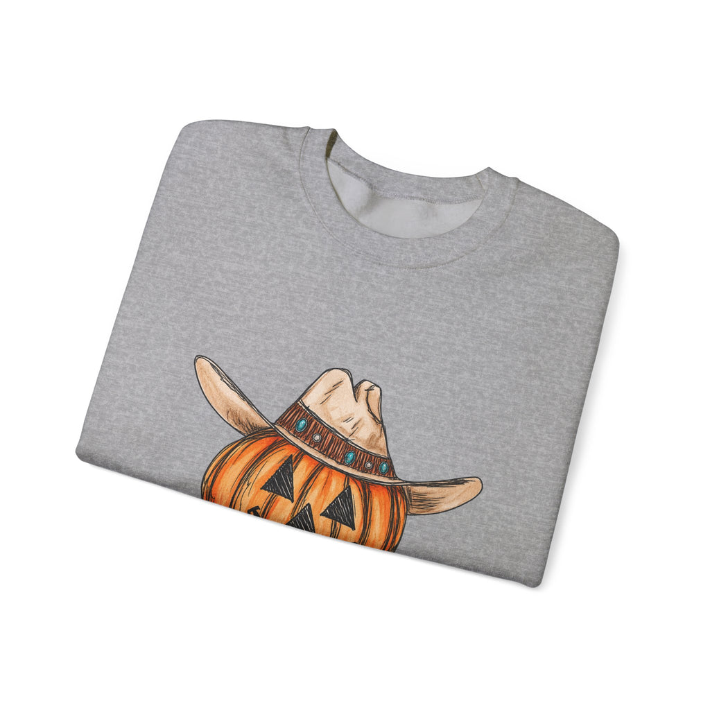 Cowboy pumpkin Crewneck Sweatshirt 
Fall drop