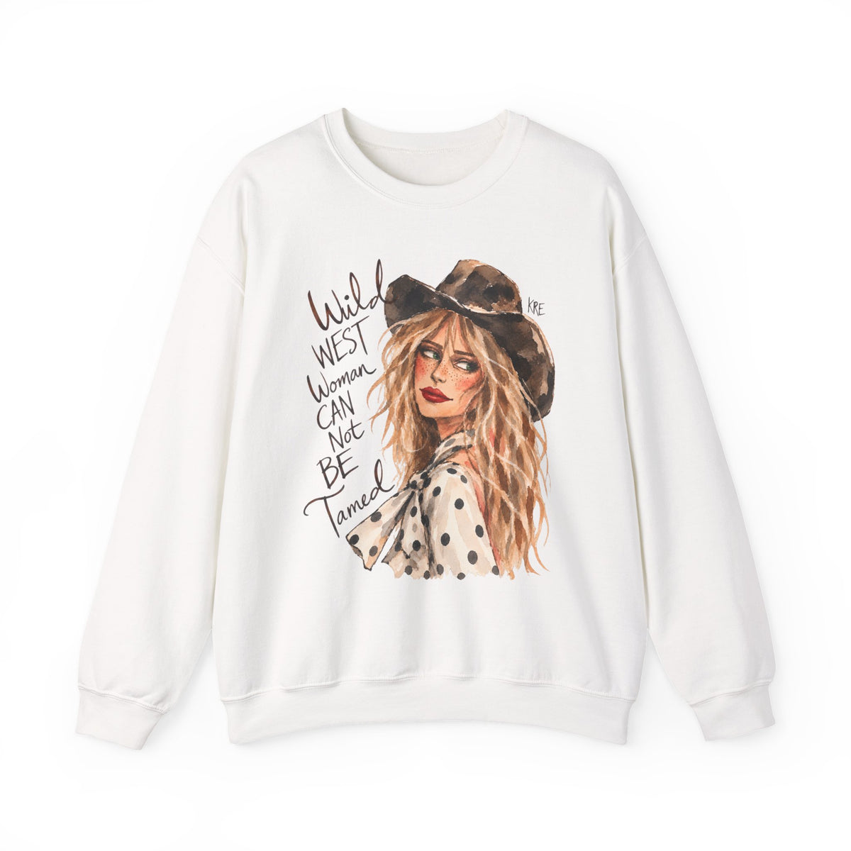 Wild West woman can not be tamed crewneck
