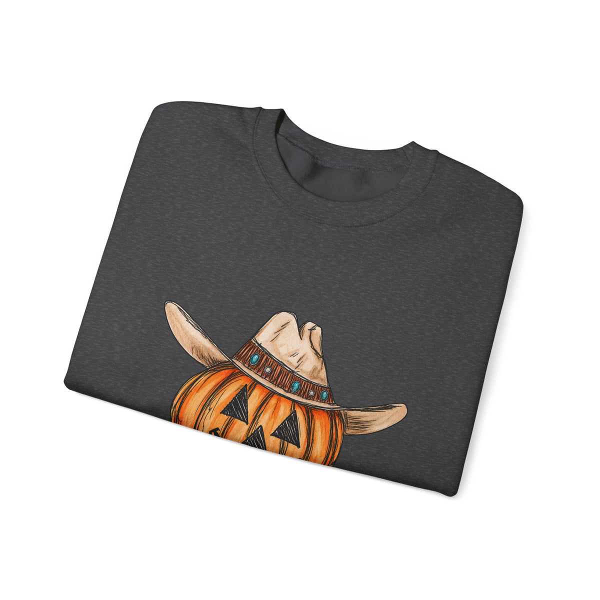 Cowboy pumpkin Crewneck Sweatshirt 
Fall drop