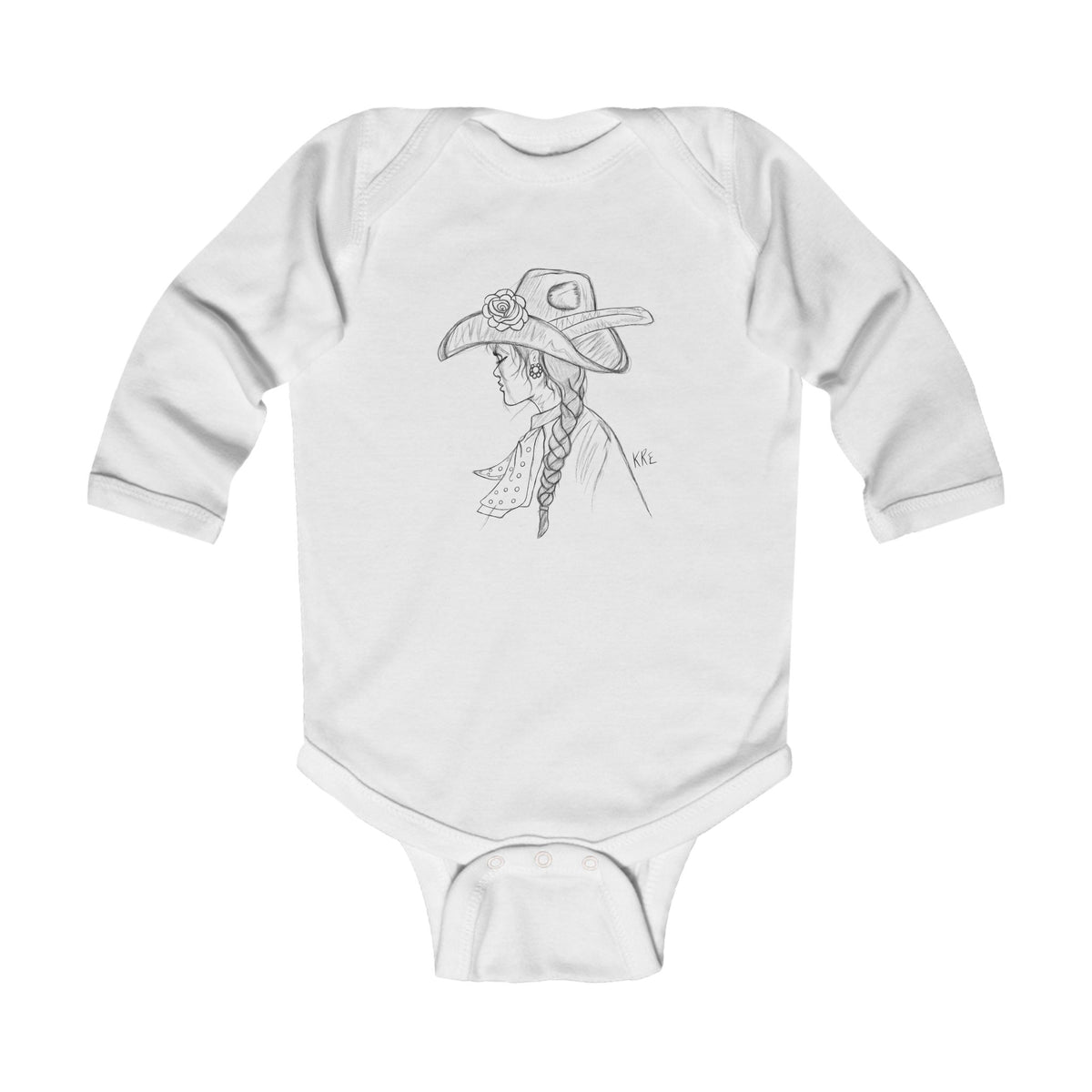 Prairie rose infant onesie