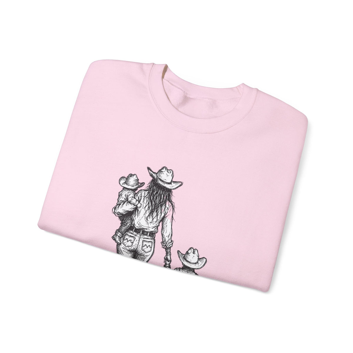 Mama and her cowboys Unisex Heavy Blend™ Crewneck Sweatshirt