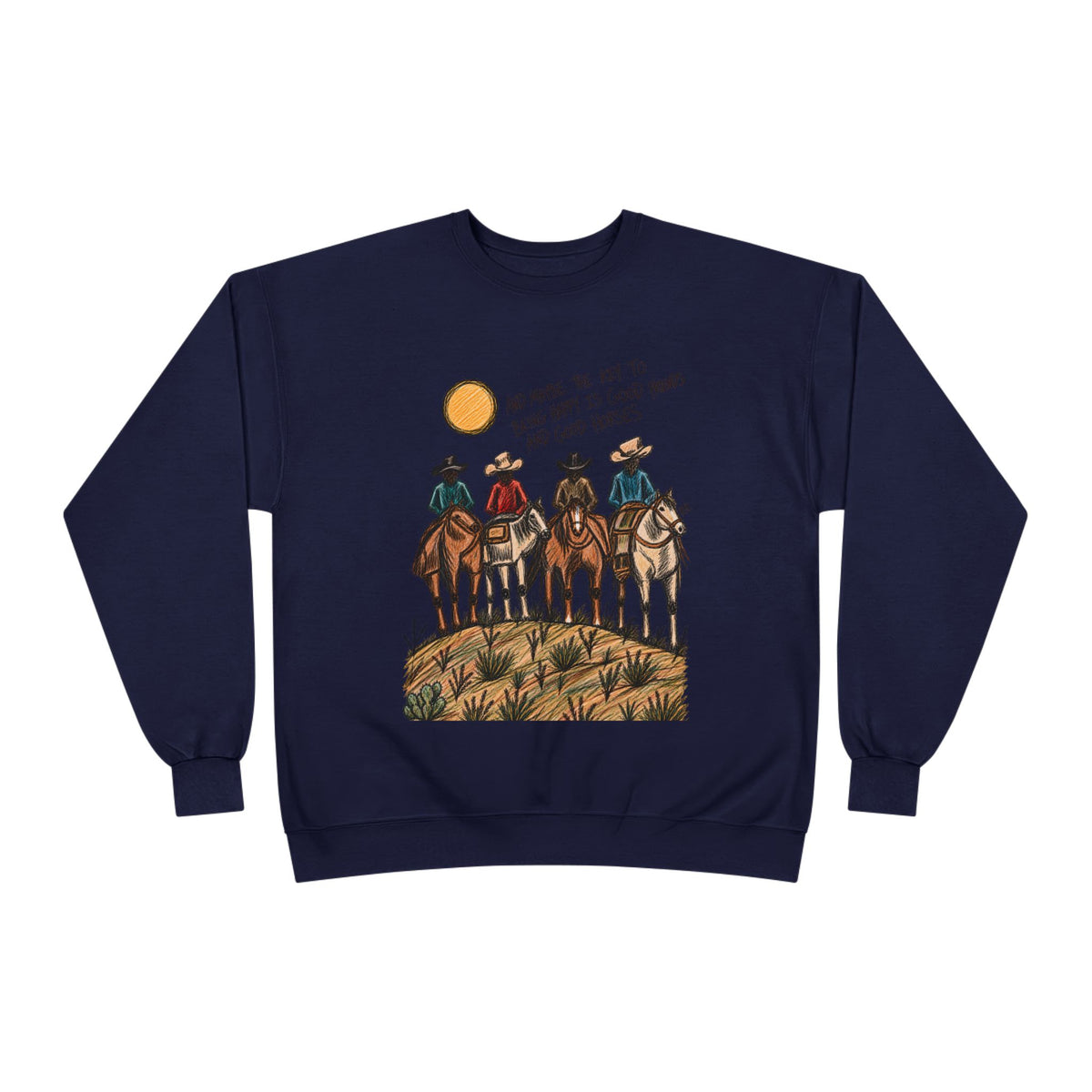 Good friends and good horses crewneck