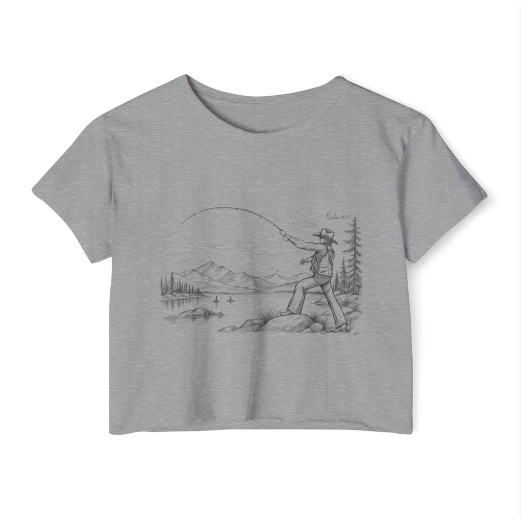 fishing in the dark crop top