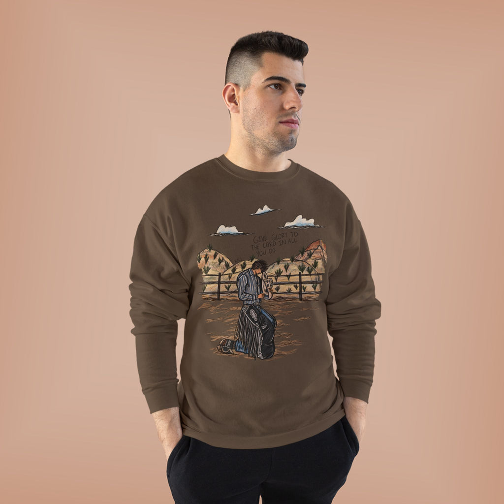 Give glory to the Lord crewneck