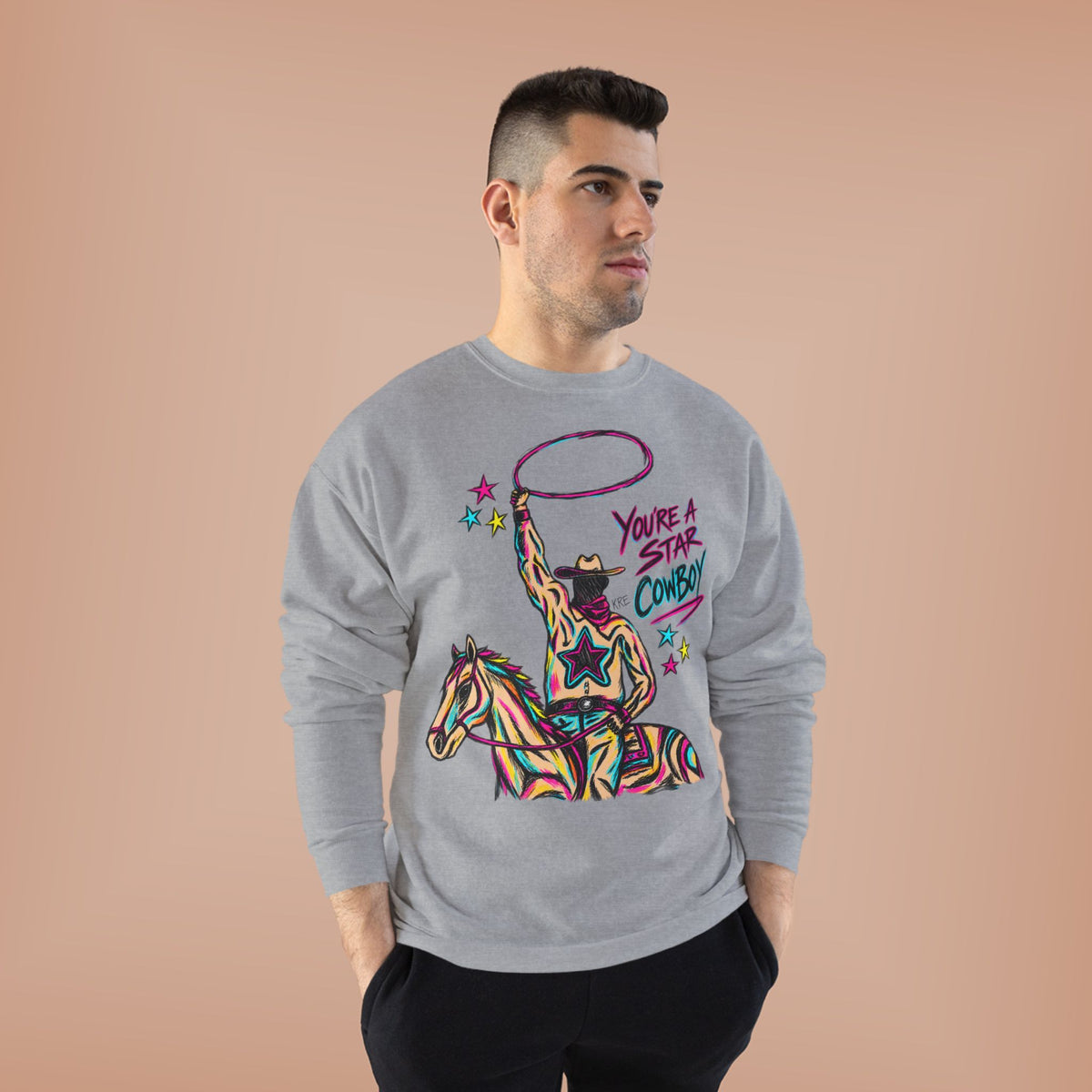 Star cowboy crewneck