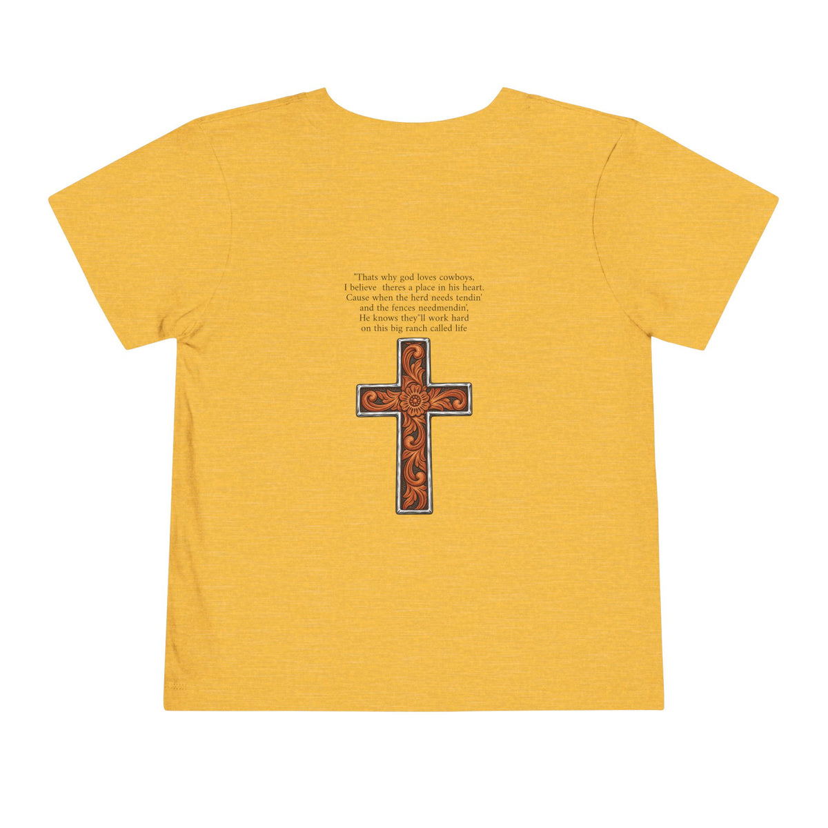 Cowboy of god Toddler Short Sleeve Tee
