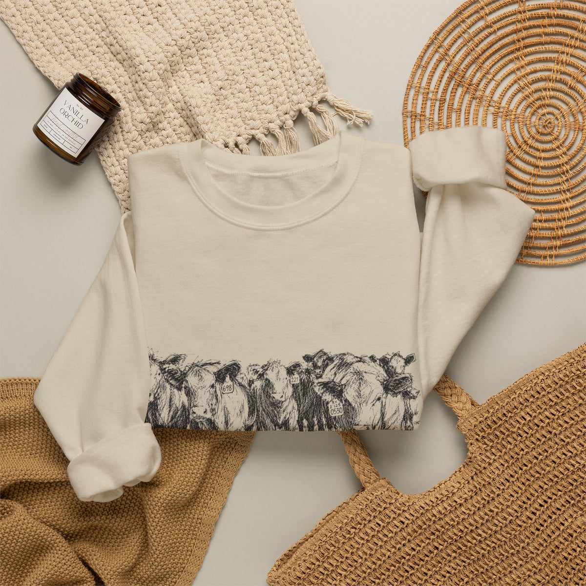 Among the herd Crewneck Sweatshirt