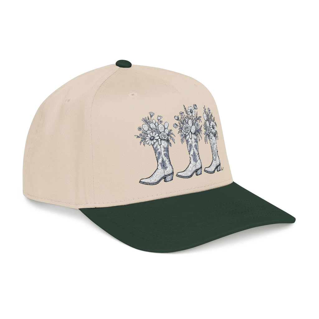 Wild boots and wild flowers Baseball Cap embroidered
