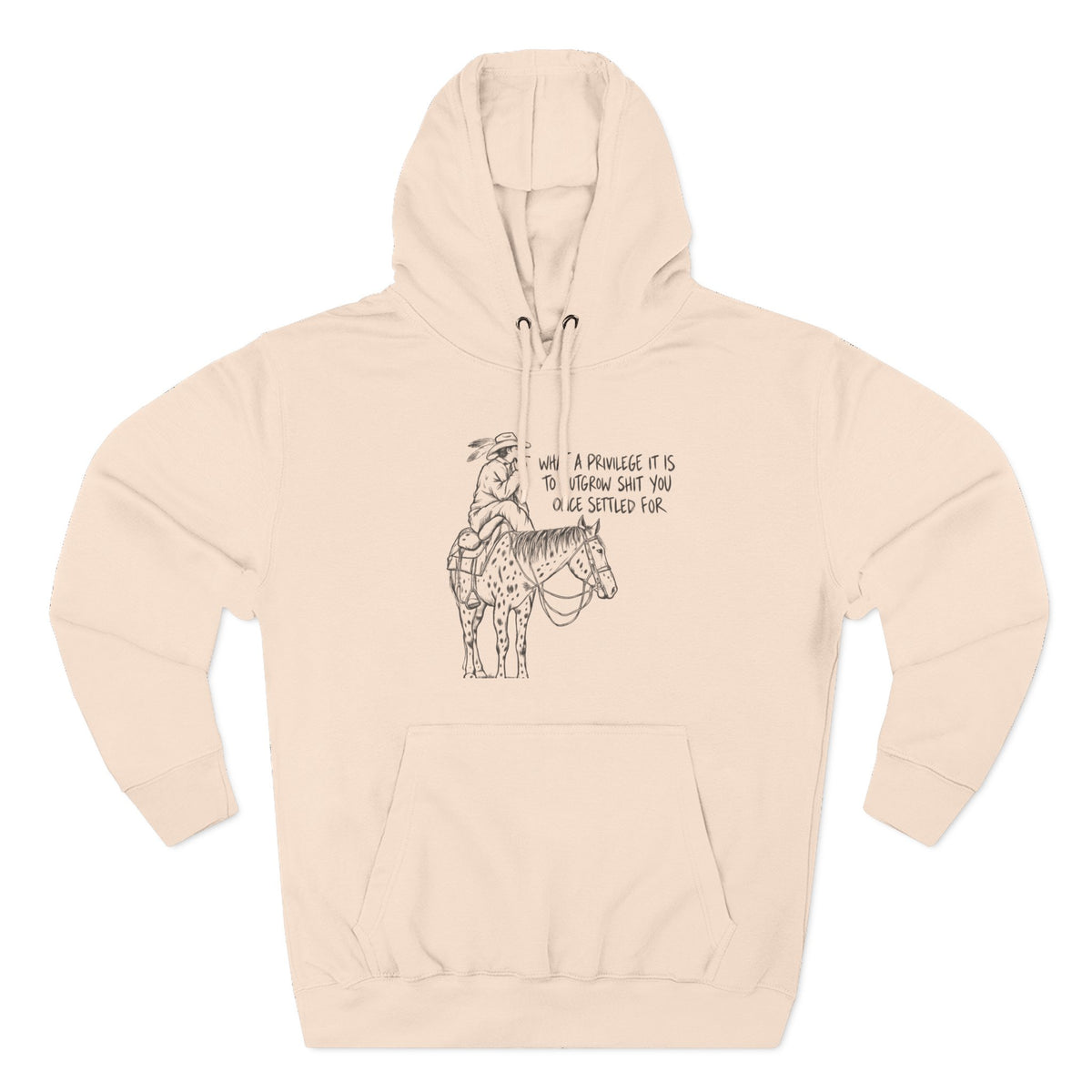 What a privilege fleece hoodie