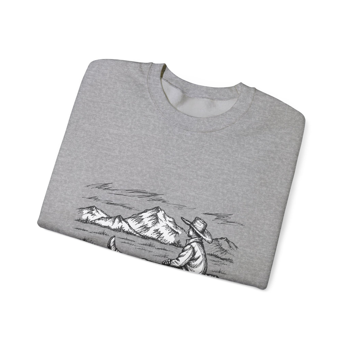Western solitude crewneck