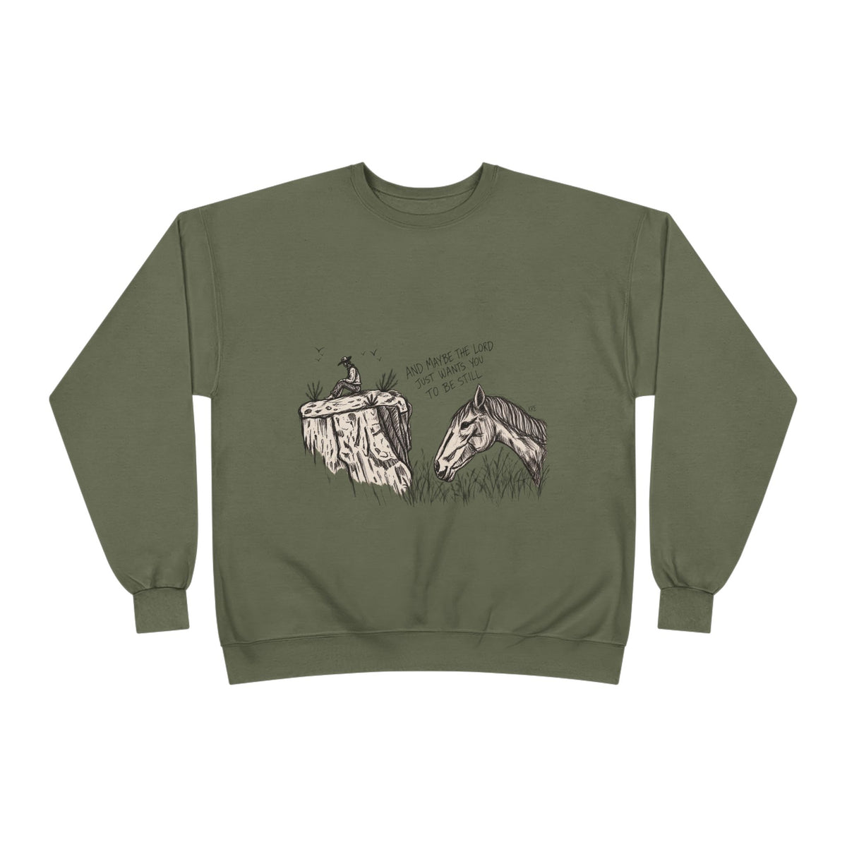 In the stillness crewneck