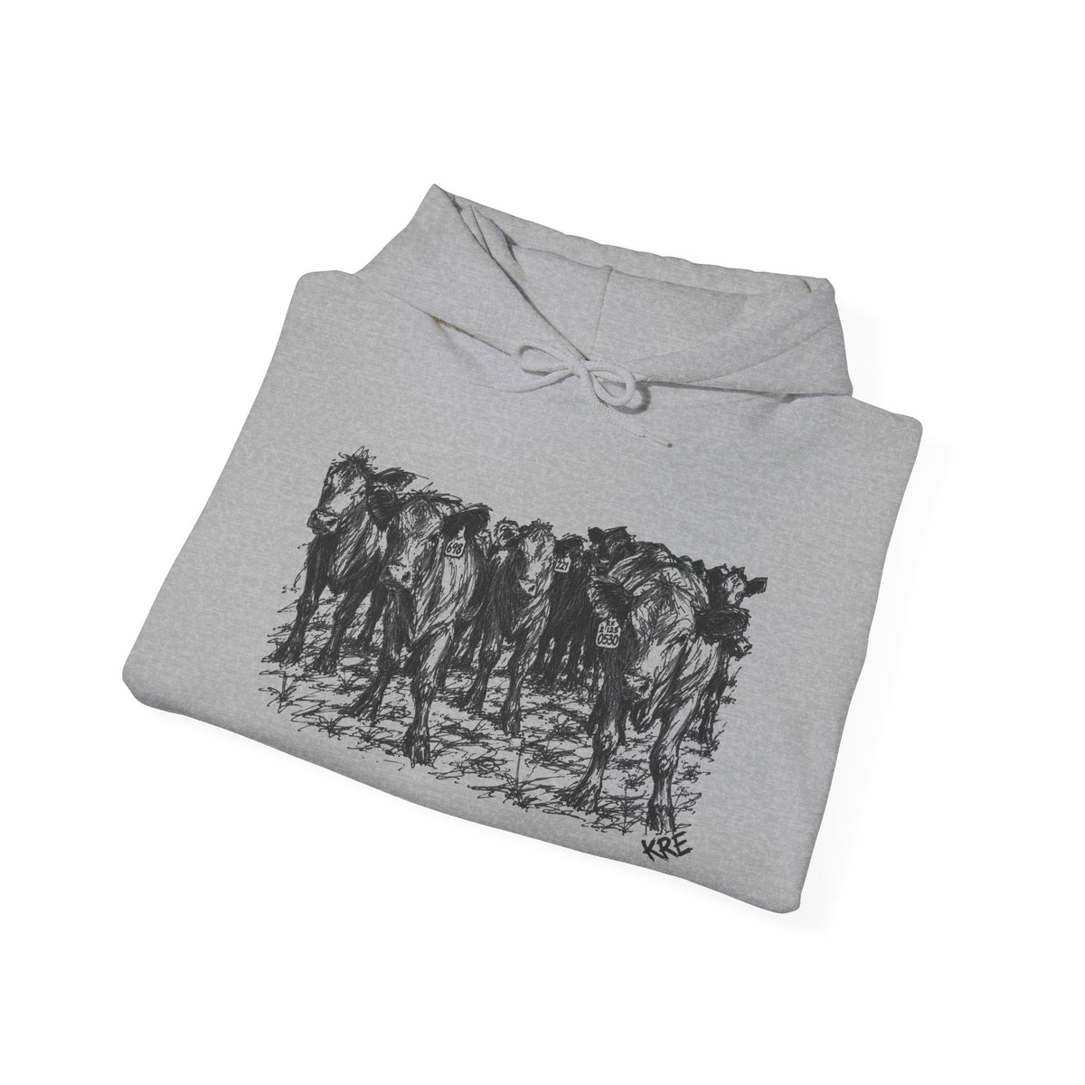 Among the herd Hooded Sweatshirt
