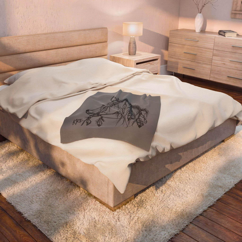 Horses mane plush blanket