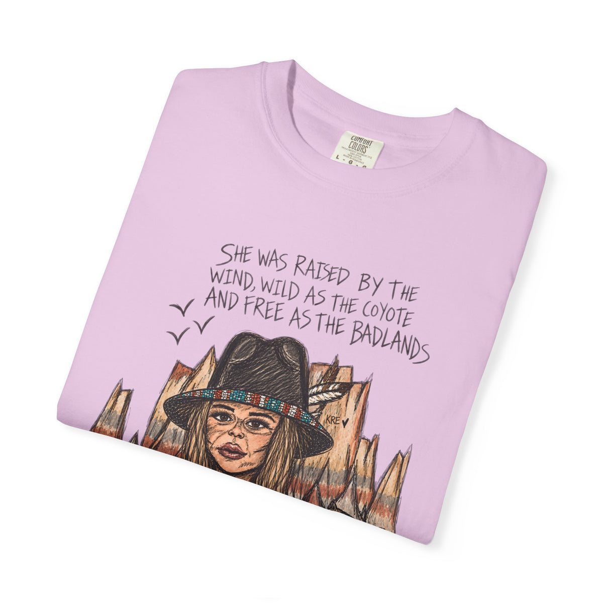 She was as free as the badlands T-shirt