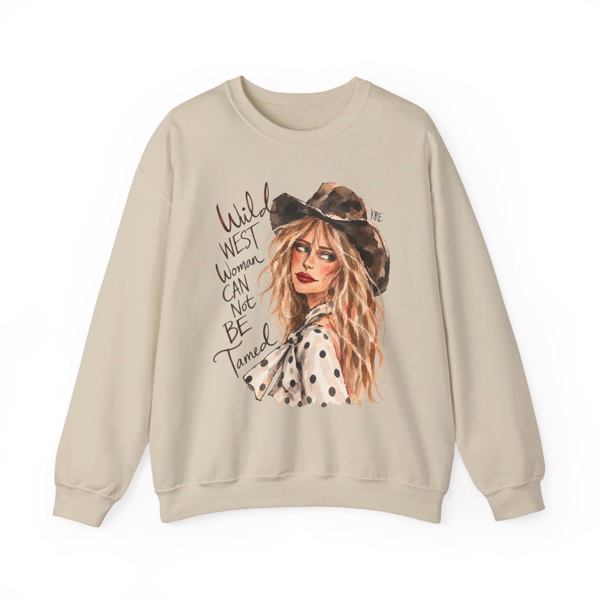 Wild West woman can not be tamed crewneck