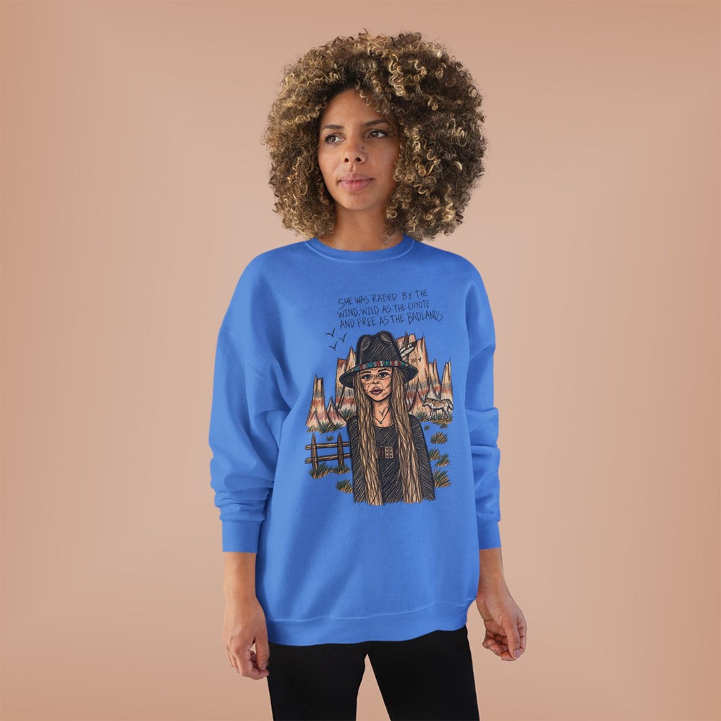 She was as free as the badlands crewneck