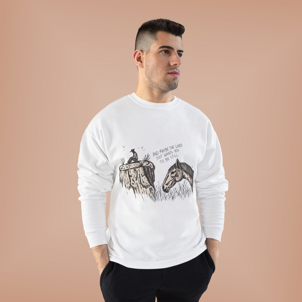 In the stillness crewneck