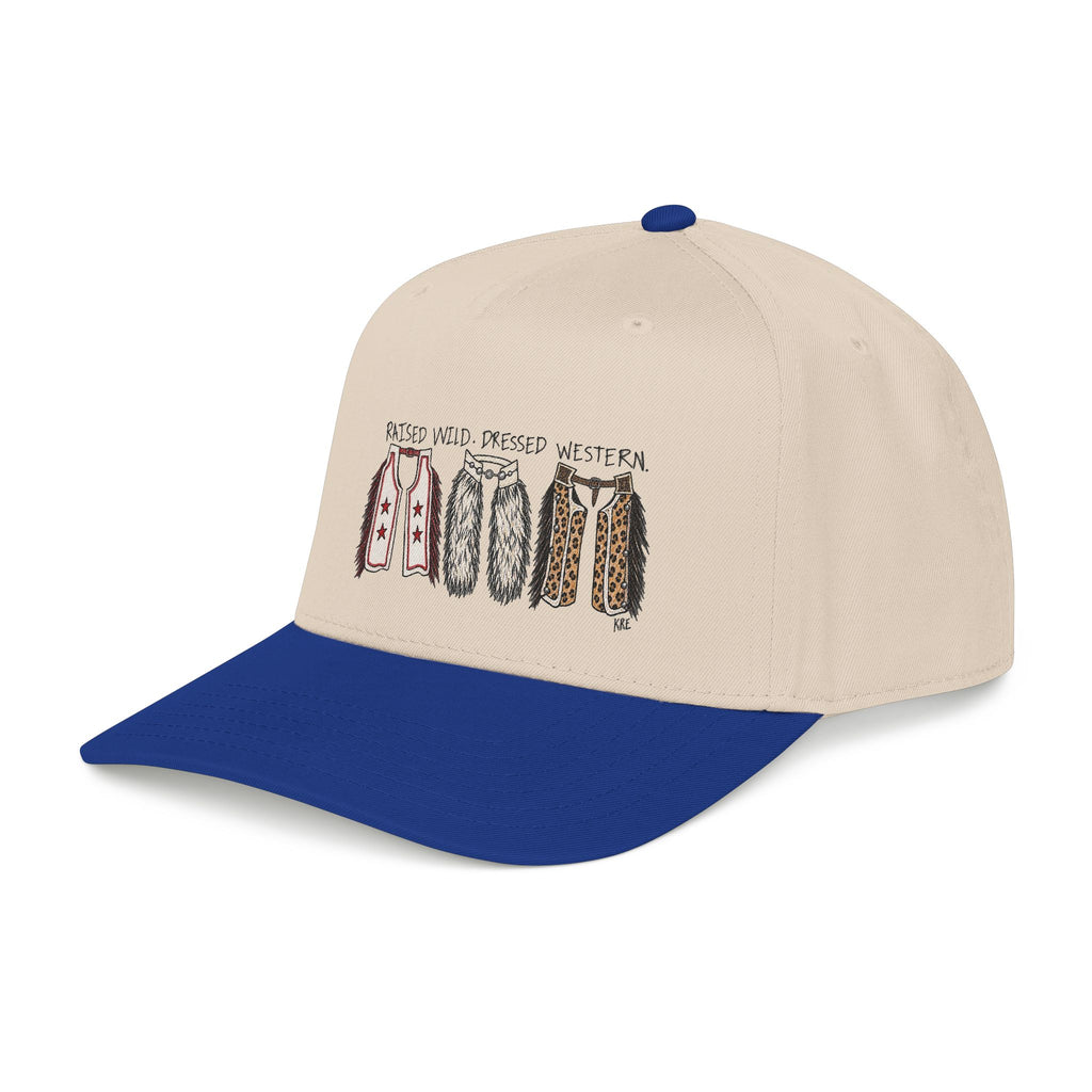 Mid Profile Baseball Cap raised wild, dressed western