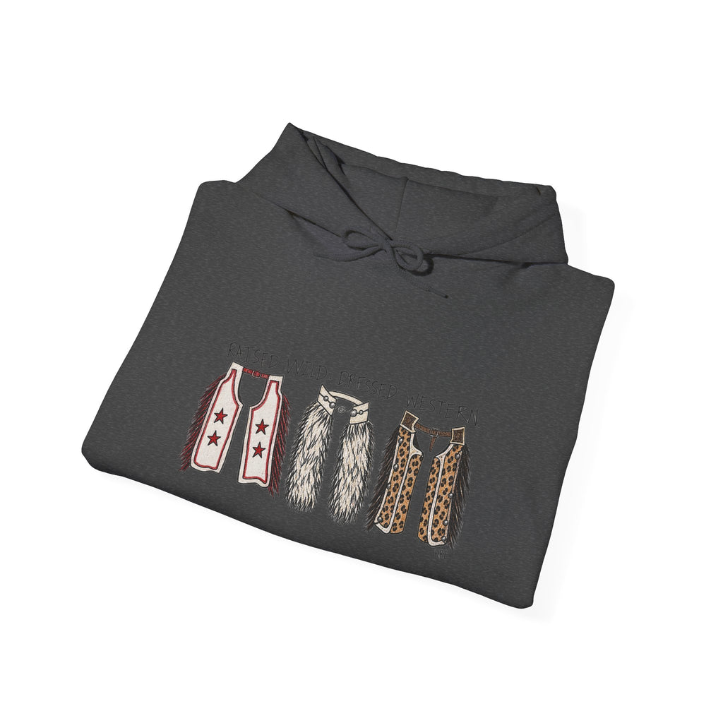 Raised wild dressed western Hooded Sweatshirt