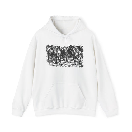 Among the herd Hooded Sweatshirt
