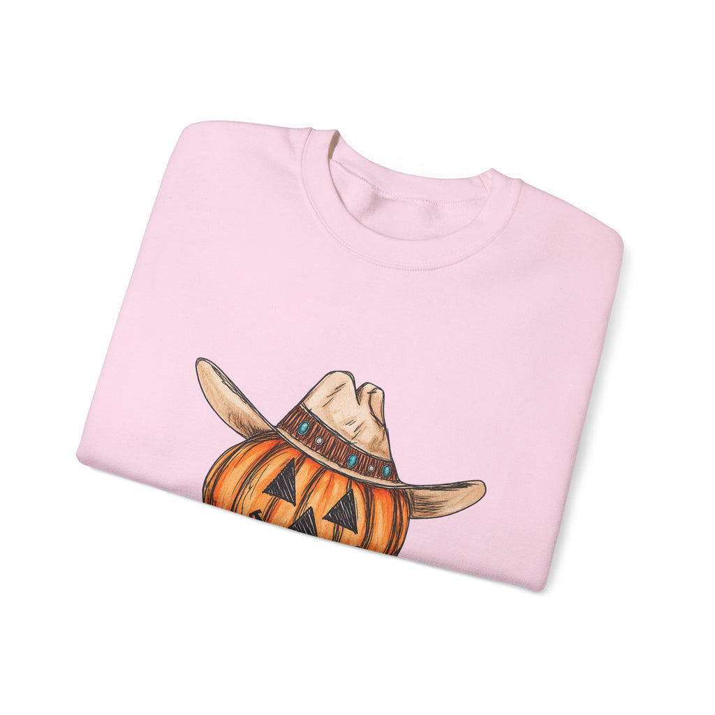 Cowboy pumpkin Crewneck Sweatshirt 
Fall drop