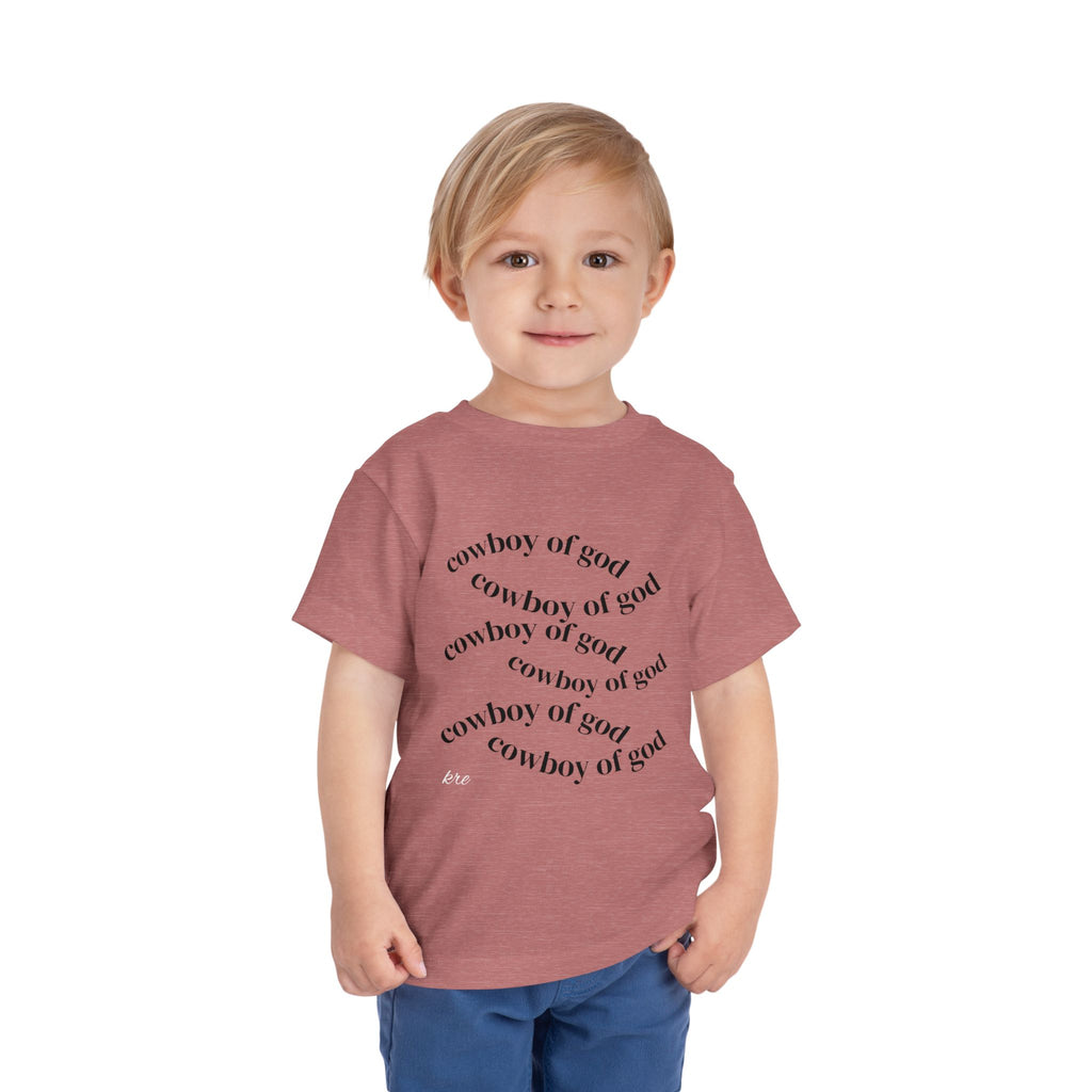 Cowboy of god Toddler Short Sleeve Tee