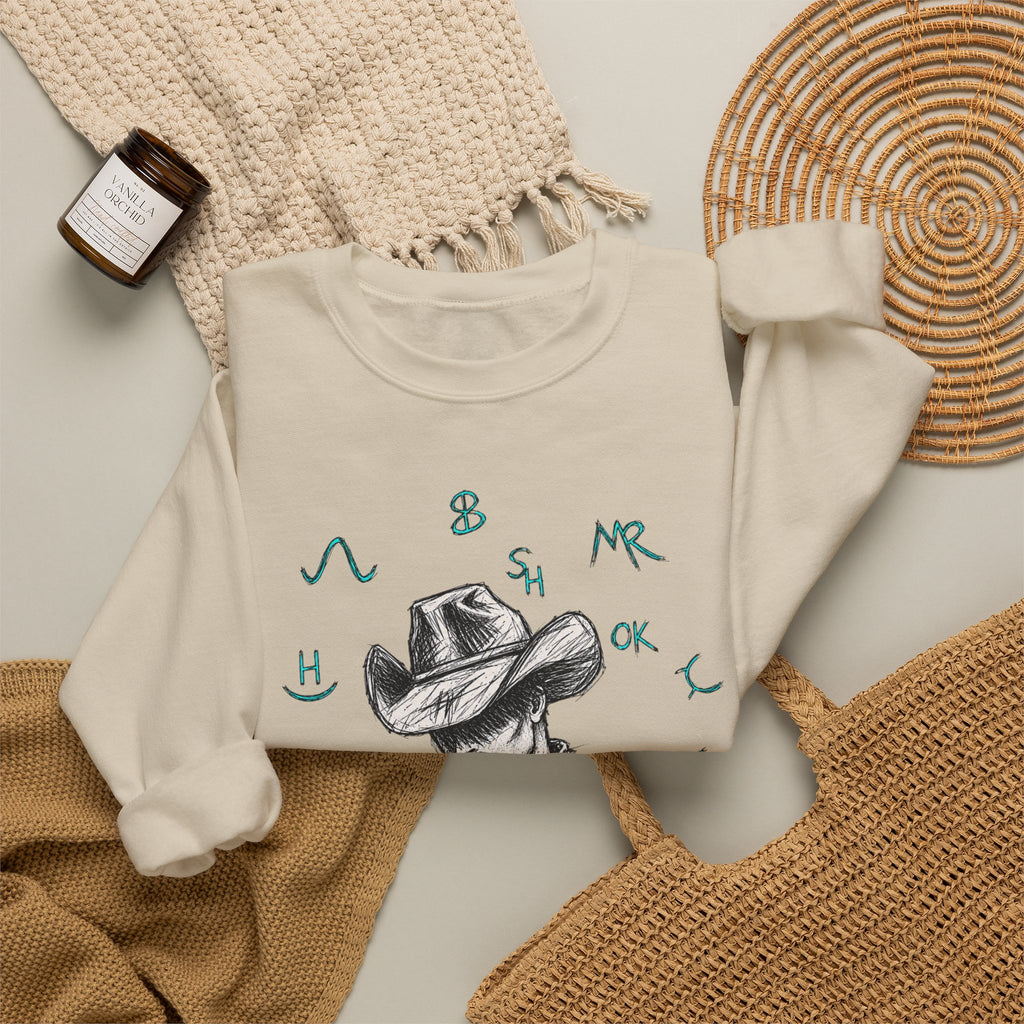 Branded cowboy sweater
