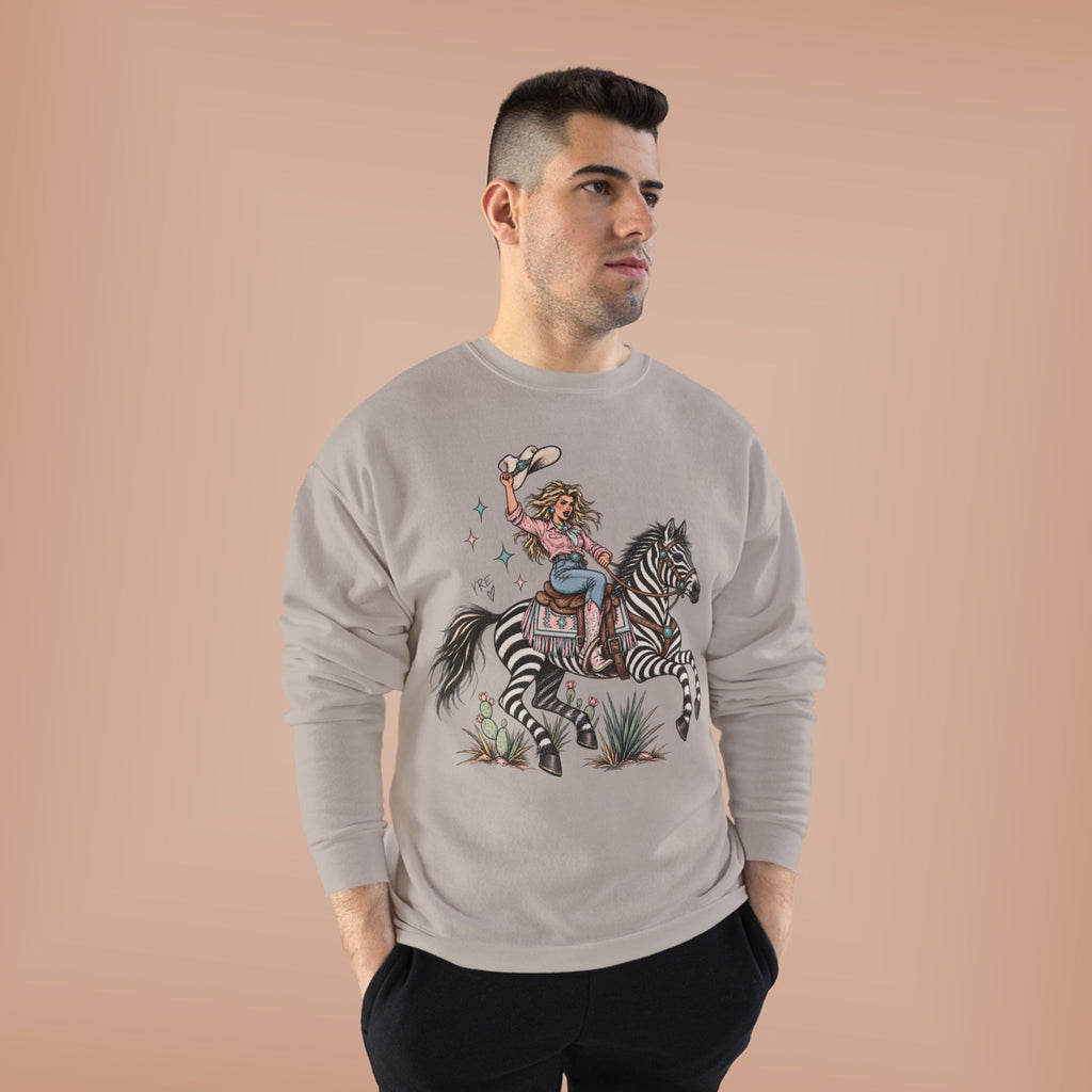 Desert zebra crewneck