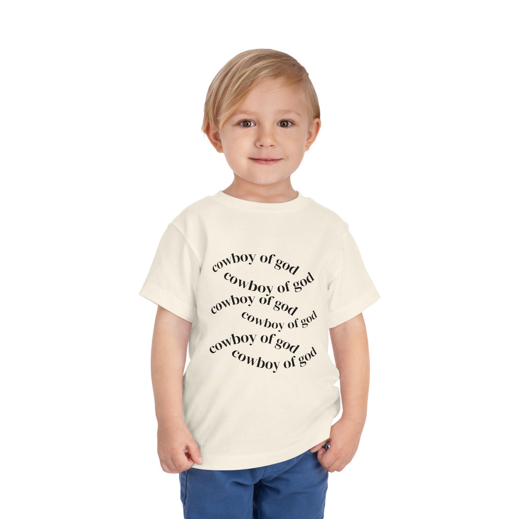 Cowboy of god Toddler Short Sleeve Tee