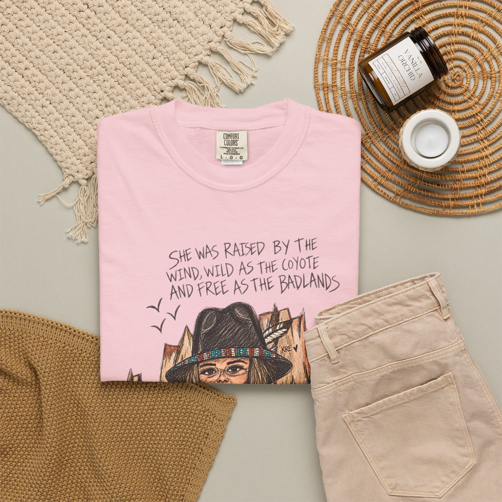 She was as free as the badlands T-shirt