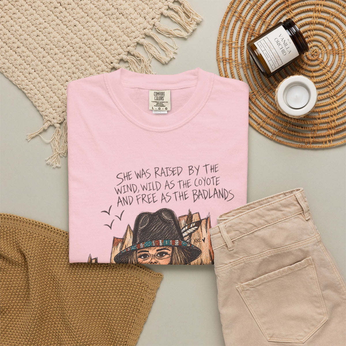 She was as free as the badlands T-shirt
