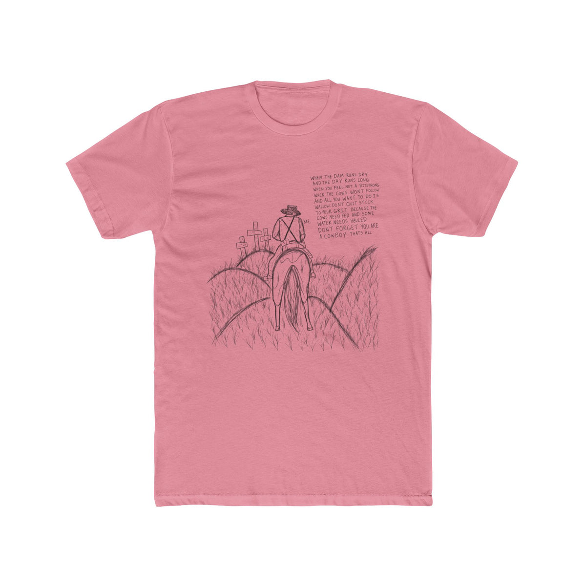 Cowboy that’s all poem T-shirt