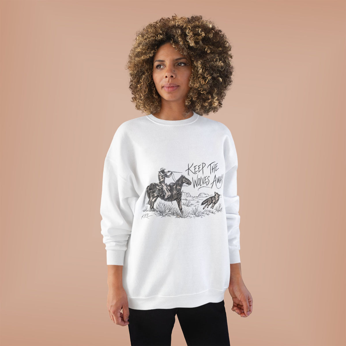 Keep the wolves away crewneck