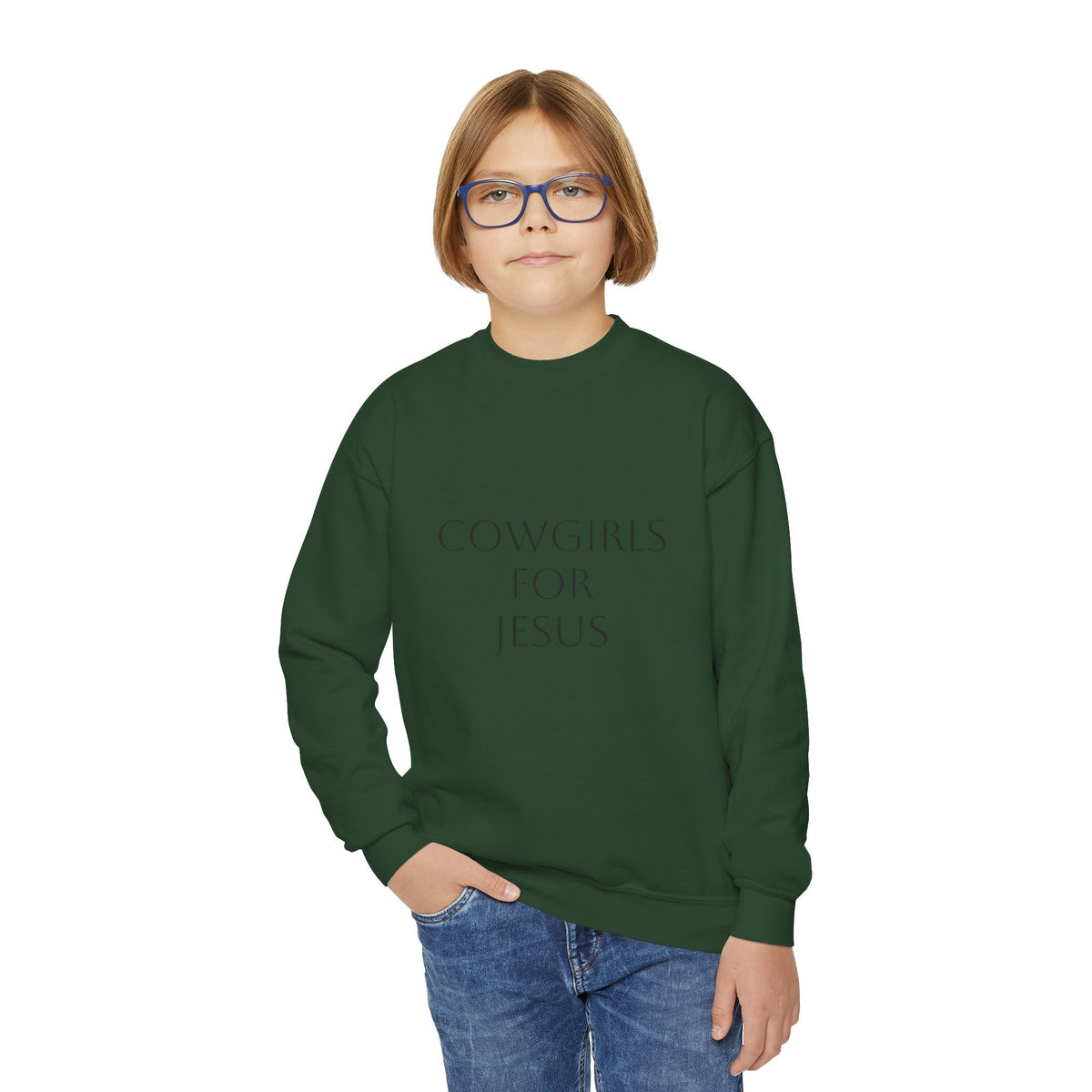 Cowgirls for Jesus Youth Crewneck Sweatshirt