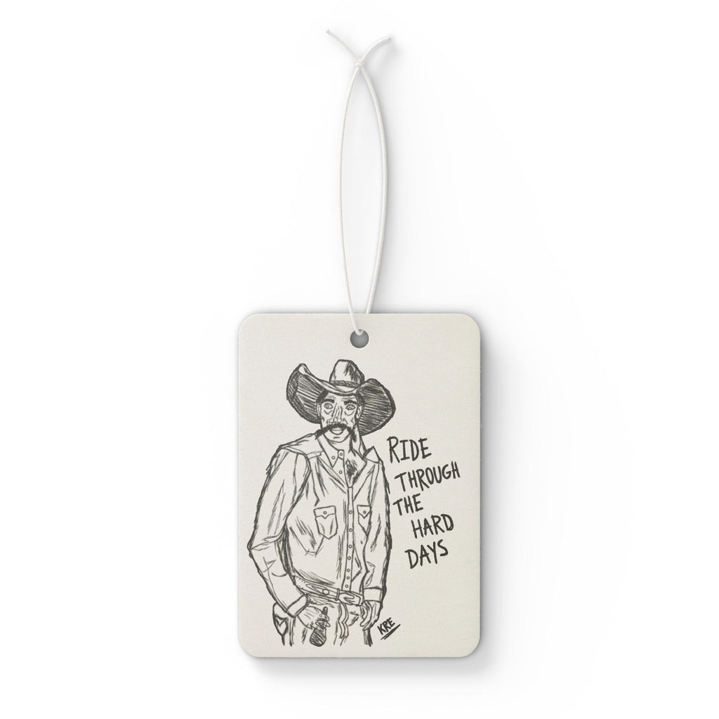 Ride through the hard days car airfreshner