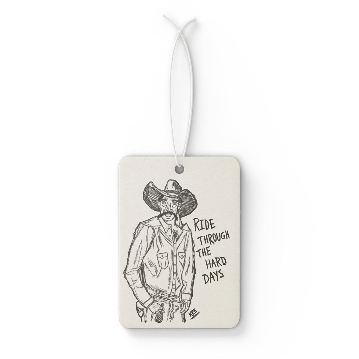 Ride through the hard days car airfreshner