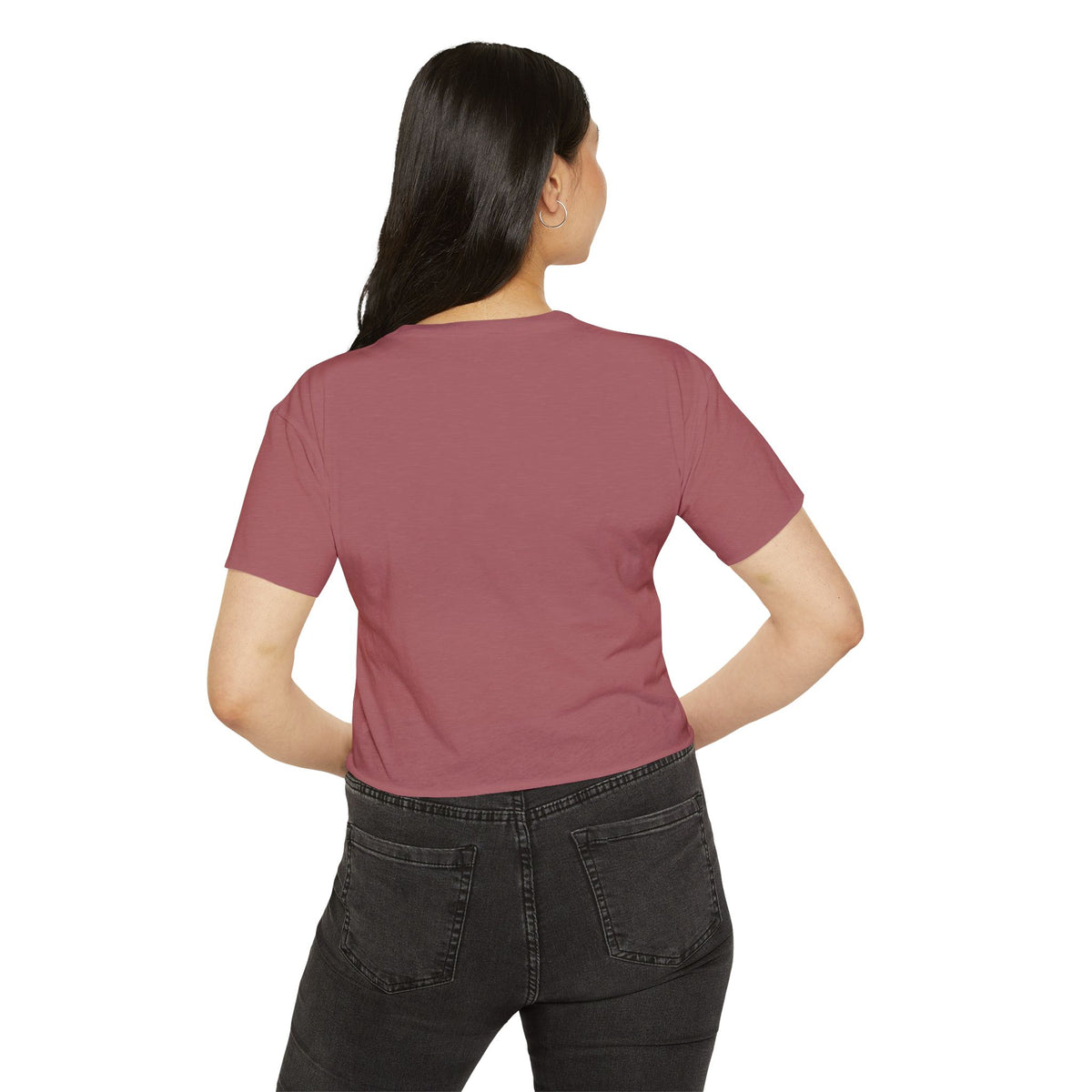 A cowboys word crop top