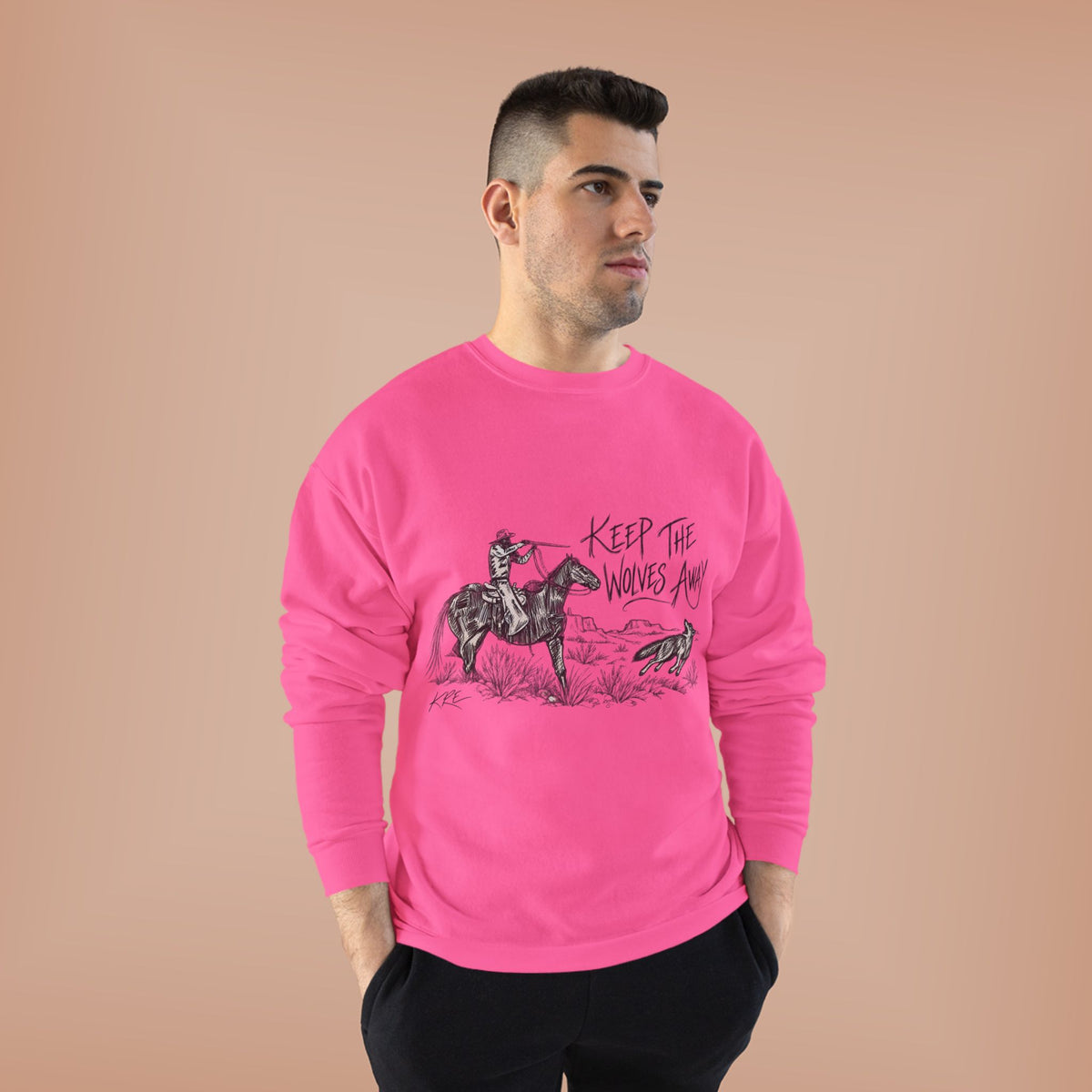 Keep the wolves away crewneck