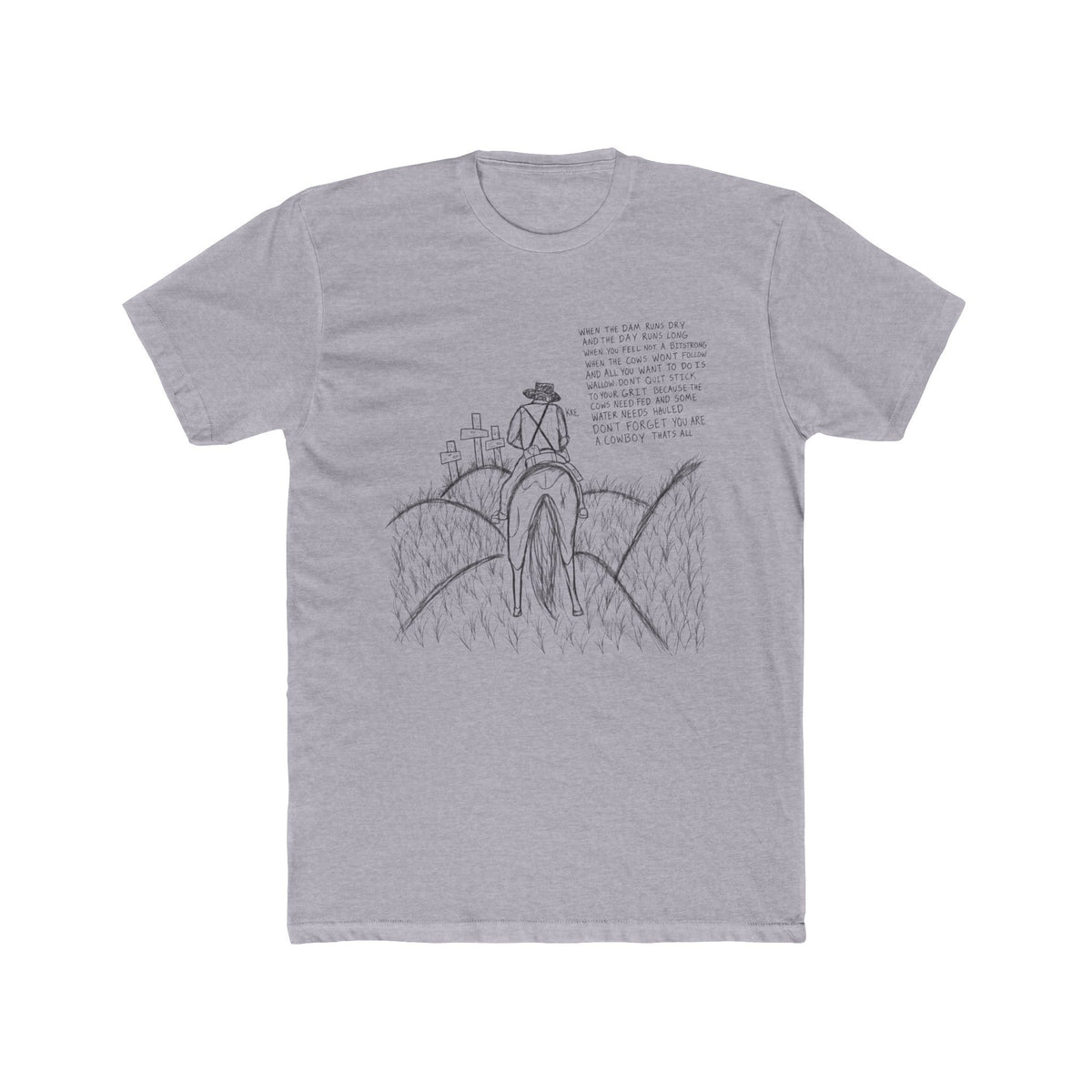 Cowboy that’s all poem T-shirt