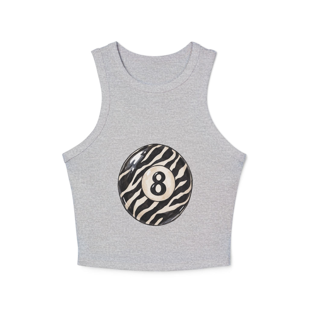 Lucky 8 Women's Micro Rib Racer Tank Top