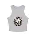 Lucky 8 Women's Micro Rib Racer Tank Top