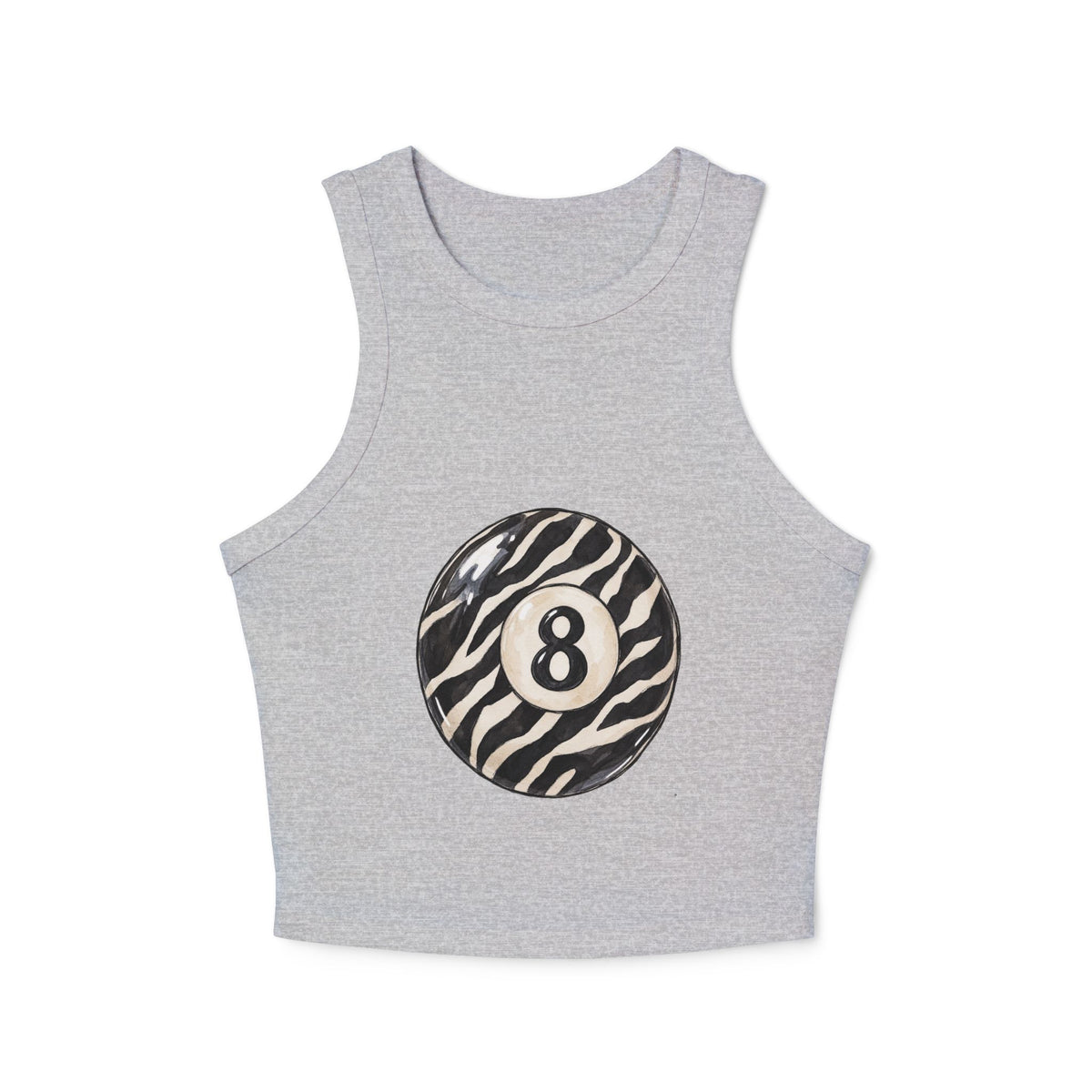 Lucky 8 Women's Micro Rib Racer Tank Top