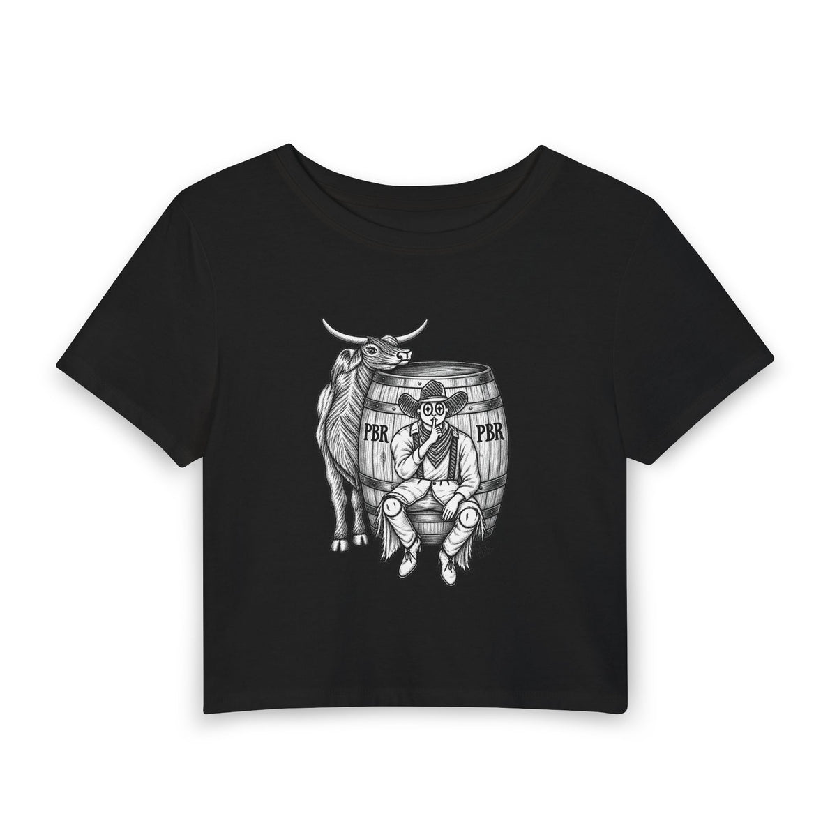 Women's bullfighting baby tee