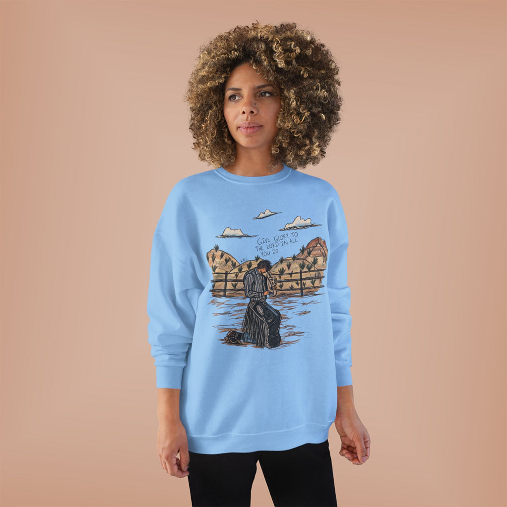 Give glory to the Lord crewneck
