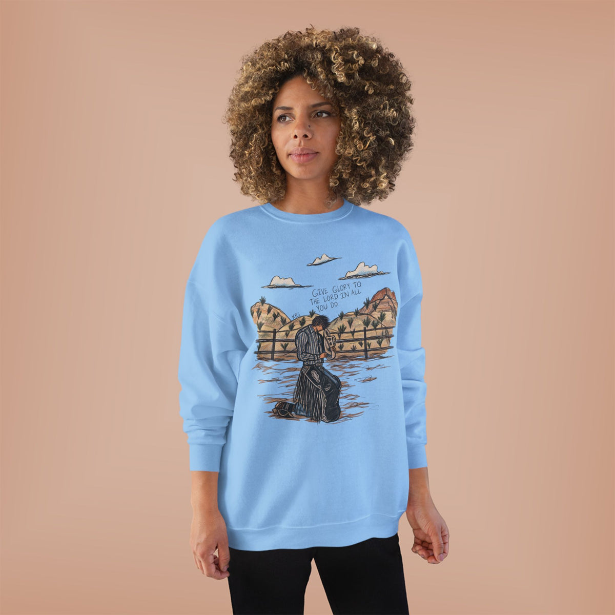 Give glory to the Lord crewneck