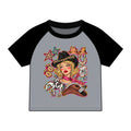 Neon rodeo raglan baby tee