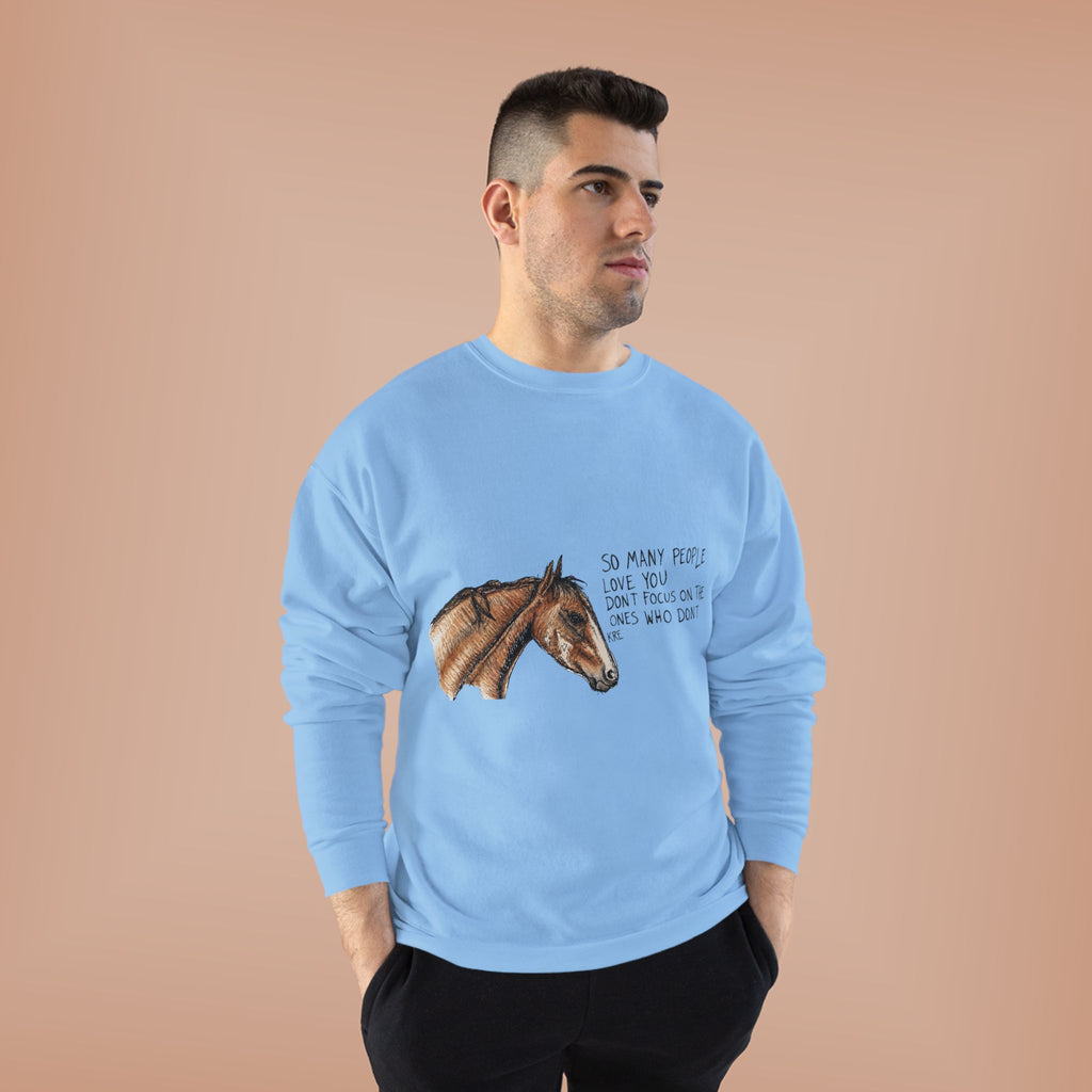You are loved crewneck with color